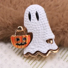Halloween Ghost Brooch Women's Pumpkin Clothing Accessories Pins 