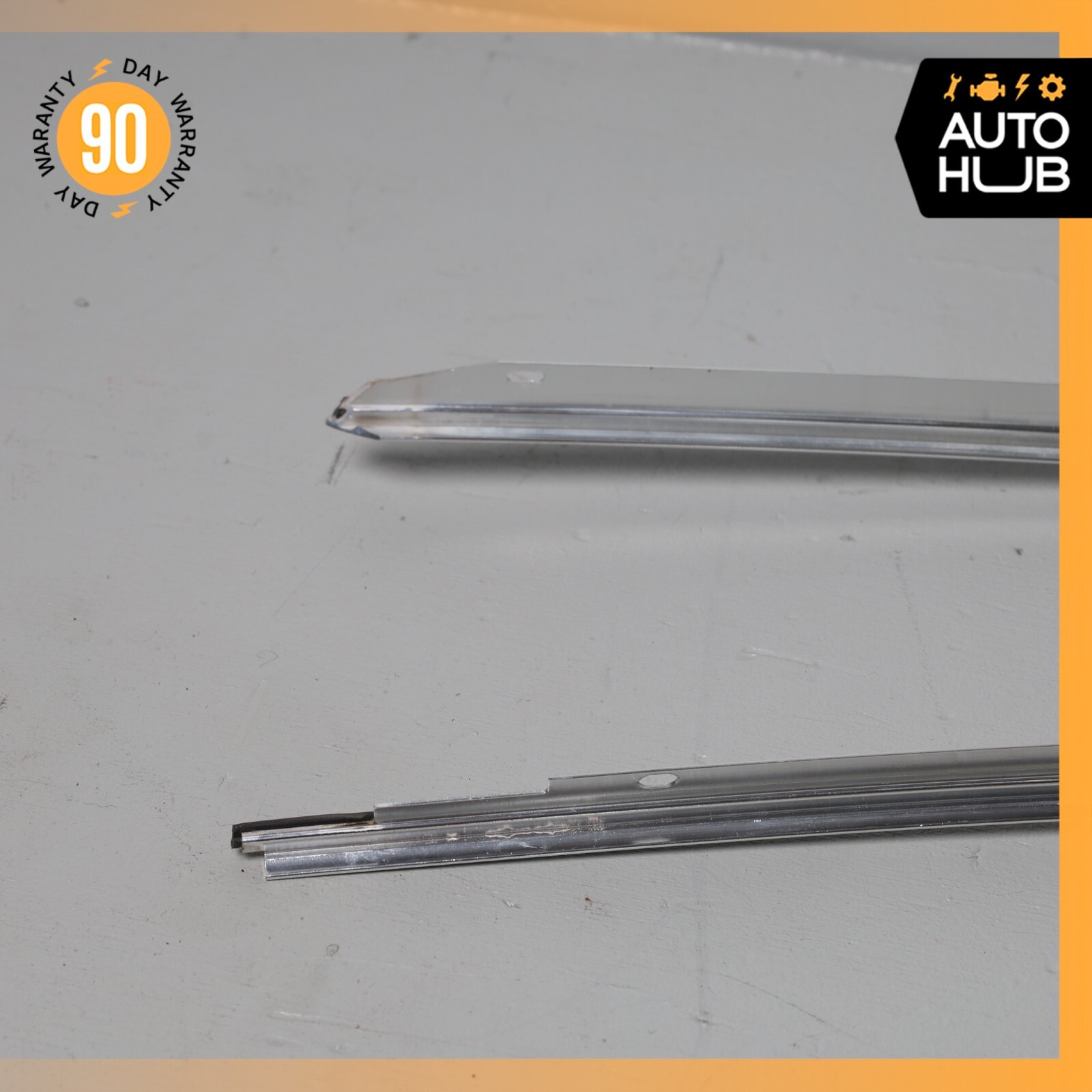 08-19 Maserati GranTurismo S M145 Exterior Door Upper Molding Trim Set of 2 OEM