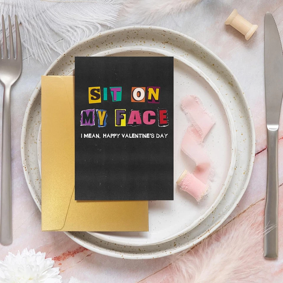 Tarjeta sucia del día de San Valentín para ella, tarjeta traviesa del día de San Valentín para esposa novia Foto 4 de 4