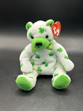 Ty Beanie Babies CLOVER Bear - St. Patrick's Day Bear Beanbag Plush