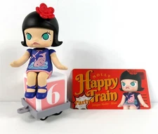 Pop Mart Molly Kennyswork Happy Train Party Figure Singer Molly Blue NEW