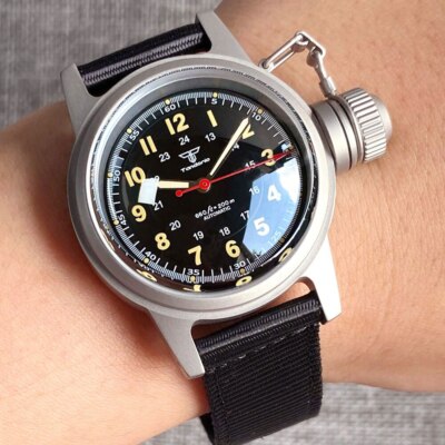 Tandorio 36mm Automatic Men's Watch Domed Sapphire Glass Miyota8215 Sandblast