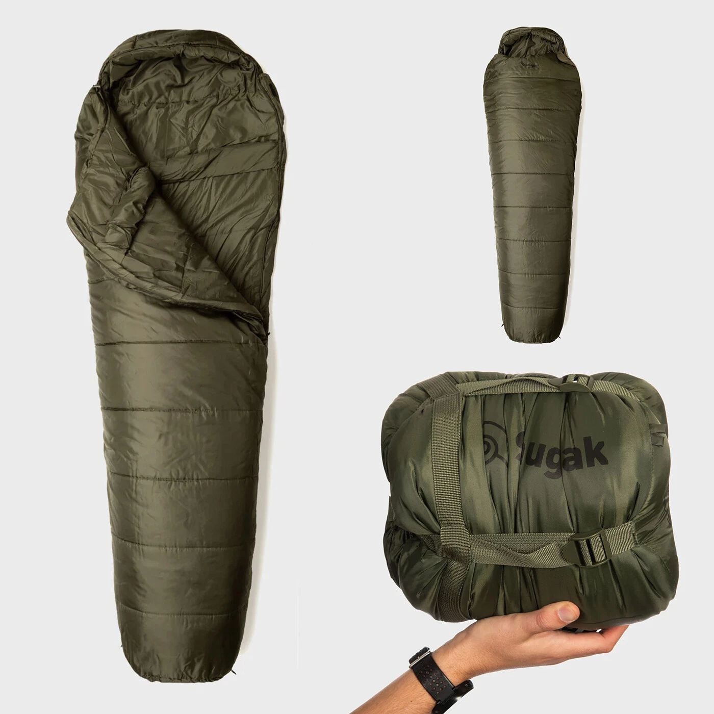 Snugpak The Sleeping Bag TSB 2 Season -2°C Olive Mummy Military Army Camping
Opens in a new window o