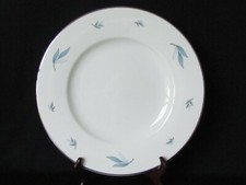 Plato de cena vintage Syracuse China CELESTE 10 1/4" CMM platino borde EE. UU.