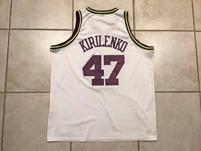 Vintage Nike NBA Utah Jazz Andrei Kirilenko 47 White Jersey
