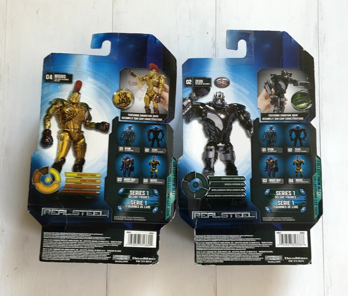 Real Steel Jakks Pacific Zeus & Midas Punching Action | eBay