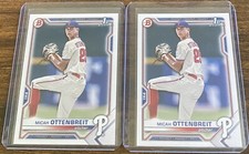 Micah Ottenbreit 2021 Bowman Draft 1st Bowman #BD-170 Phillies Lot (2)