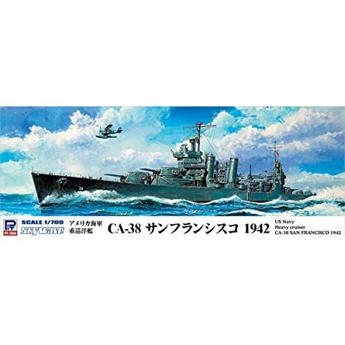 Тяжелый крейсер ВМС США CA-38 SAN FRANCISCO 1942 года выпуска PIT-ROAD 1700 в комплекте с новым трекинговым оборудованием 16590₽