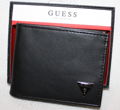 GUESS Leather Men's Wallet Black $48.00 New in the box