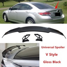 Fit For Mazda 6 Mazda6 09-13 Rear Trunk Lip Spoiler Wing Painted Black V Style Fit For Mazda 6 Mazda6 09-13 Rear Trunk Lip Spoiler Wing Painted Black V Style
