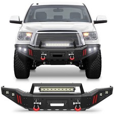 New Front Bumper Wwinch Plate Sensor Hole For 2007-2013 Toyota Tundra Off-road