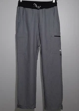 Gray Cross V-Tess Knit Waist Scrub Pant XS