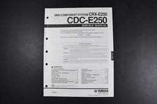 Yamaha CDC-E250 CRX-E250 Mini Sistema de Componentes Manual de Servicio - Original Original Original