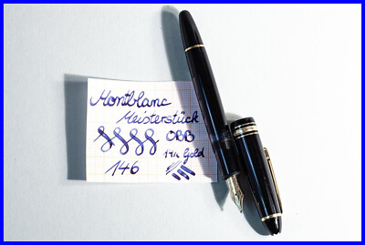 1985er  B 14K GOLD Feder Montblanc MEISTERSTÜCK 146 LeGrand Kolben Füller