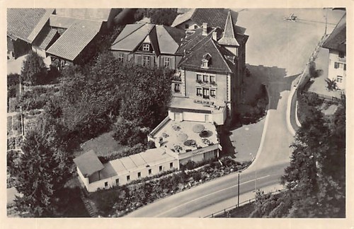 Schweiz - DÜDINGEN (FR) Hotel des Alpes - Flugaufn - Verlag BodoBachmann - Bild 1 von 2