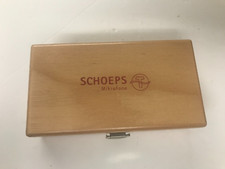 Schoeps Empty Wooden Box Mikrofone Microphone Mic Case Only (small) #e