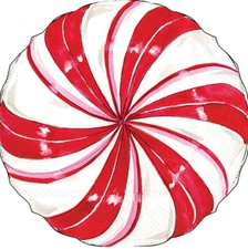Boston International - Peppermint Swirl Shaped Luncheon Napkins - SL32060400