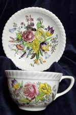 1 set Vintage Johnson Bros Garden Bouquet Cup  & Saucer - Windsor Ware England