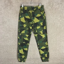 CPO Provisions Joggers Pants Mens Size 30 Green Camouflage Slim Tapered Canvas