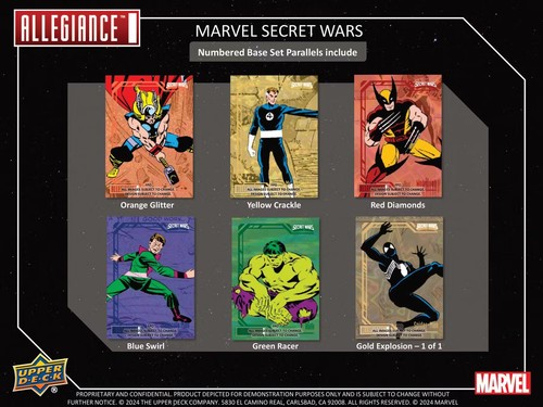 Marvel Allegiance Secret Wars 1984 Trading Cards Hobby Box (Upper Deck 2024) - Picture 3 of 8