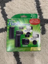 Fuji Film Quick Snap Disposable Flash Cameras 2 Pack Brand New Sealed