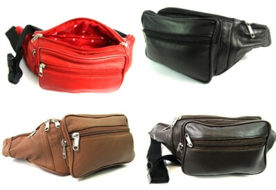 Superweiche Echt Premium Leder Bauchtasche Tasche Taille Reise Urlaub Sicherheit 