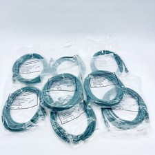 LOT OF 8, CATEGORY 6 PATCH CORD UTP 10 FT GREEN COLOR