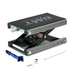 500KG Heavy Duty Motorbike Lift with Platform Motorbike Stand Grey for Dirt Bike