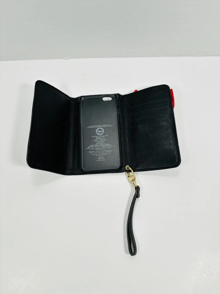 Disney iPhone 6 Minnie Mouse Leather Bow Wristlet Magnet Wallet Phone Case - Image 4 of 4