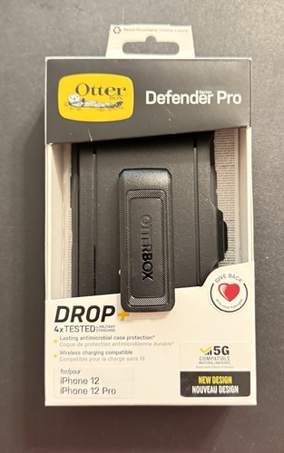 OtterBox Defender Pro Series Case for Apple iPhone 12 and iPhone 12 Pro - Black - 第 1/4 張圖片