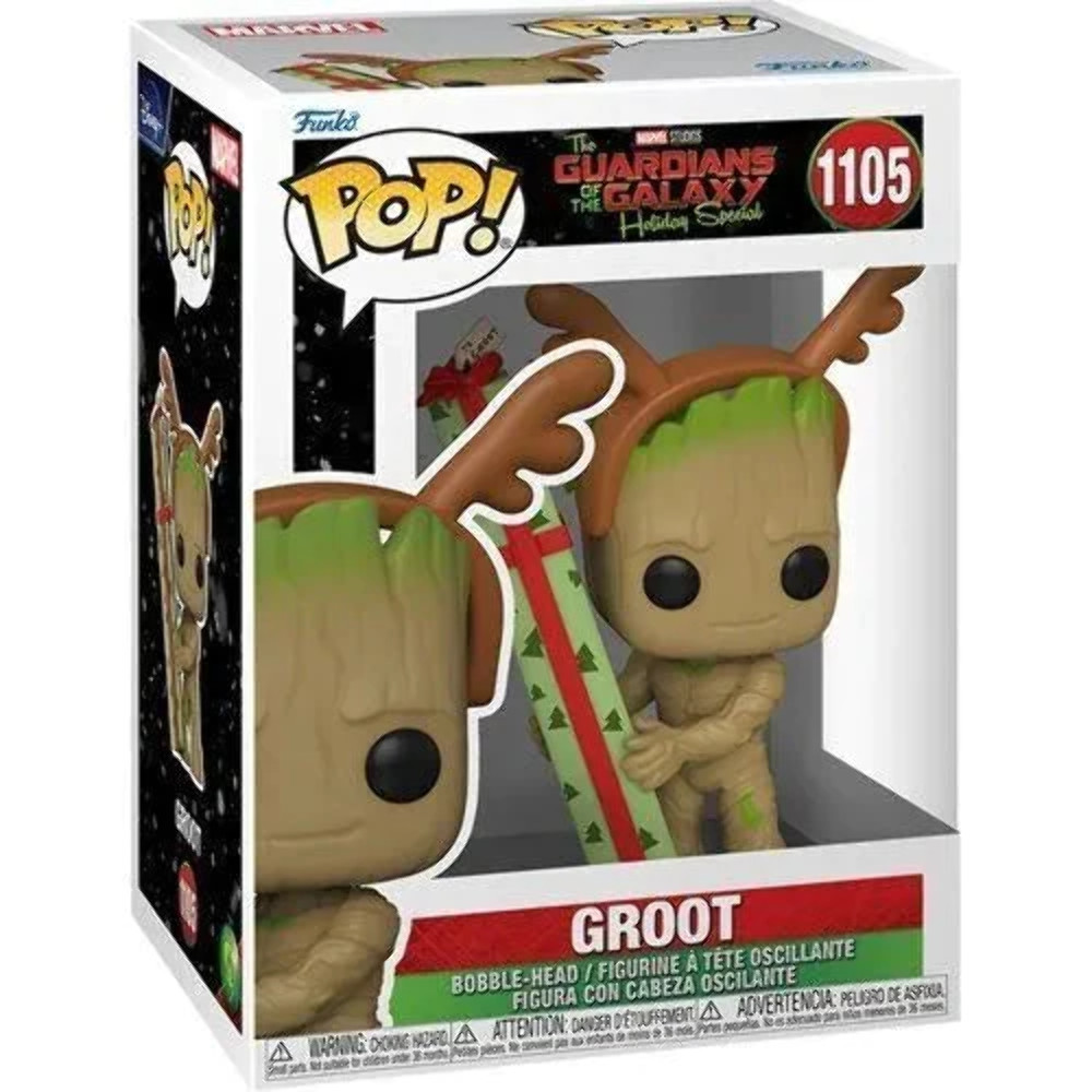 En Oferta Funko Pop! Groot Especial Navideño De Marvel Guardians Of The Galaxy (Con Regalo) #