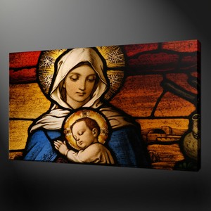 Lady Madonna Mary Baby Jesus Canvas Print Picture Wall Art Free Fast Delivery Ebay