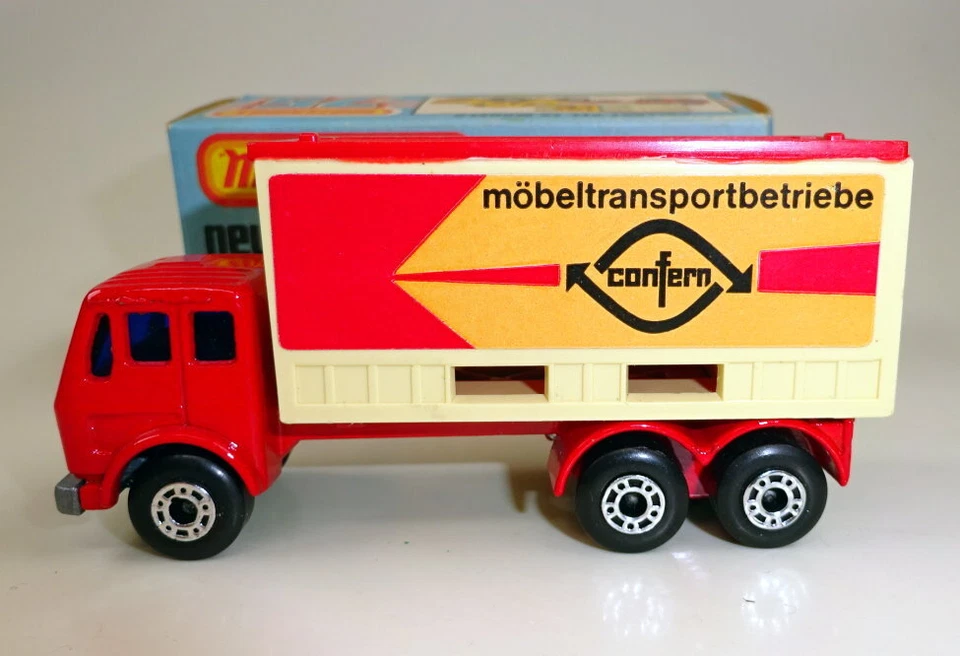 Matchbox SF Nr. 42C Mercedes Benz Container Truck "Confern" top in Box - Bild 4 von 4