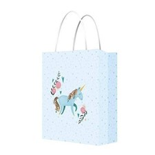 Unicorn Gift Bags 6.3 x 2.75 x 8.3" party, treat, baby shower, birthday 12 count