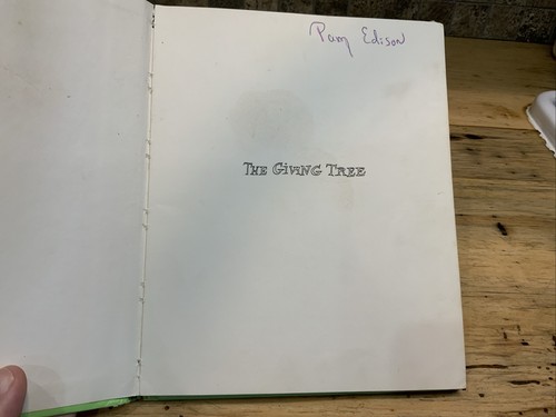 The Giving Tree By Shel Silverstein 1st Edition 1964 Harper & Row Hardcover - Picture 13 of 24