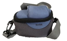 Kodak  Small Camera Bag Gray and Blue With Straps