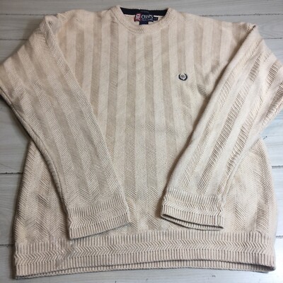 Vintage Chaps Ralph Lauren 90s Knit Chunky Sweater Mens Size L