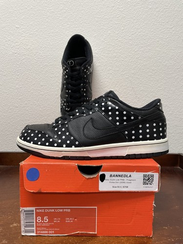 2006 Fragment x Nike Dunk Low PRB “Polka Dot” - Size 8.5 (RARE) | eBay