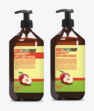 EightTripleEight Apple Cider Vinegar Hair Care Set- 1L Shampoo & 1L Conditioner  11.49 per litre