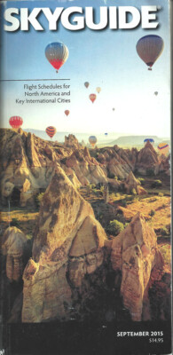 Sky Guide Ebay AMEX SkyGuide airline guide (OAG competitor) N Am pocket timetable 9/15 ...