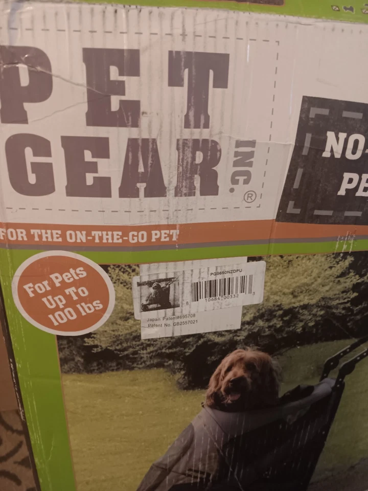 Pet Gear NO-Zip Excursion  4-Wheel Stroller Dual Entry Push Button - Image 3 of 4