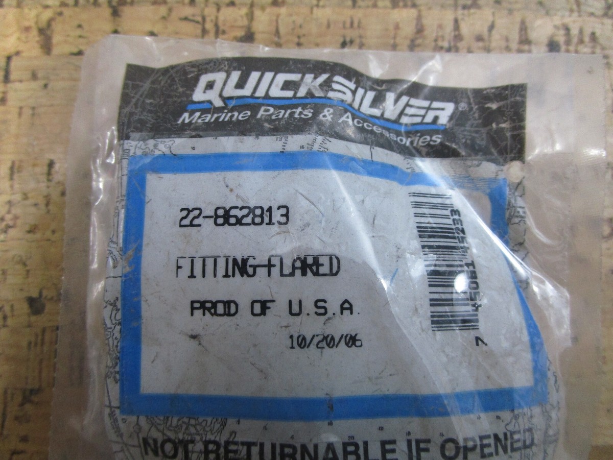NEW OEM* 0800 Mercury Quicksilver Flared Fitting 22-862813 | eBay 