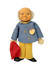 Vintage Steiff Sandy Doll 12" Tall