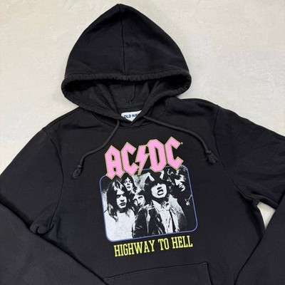 Men's Old Navy AC/DC Highway To Hell Hoodie Medium Black Pink