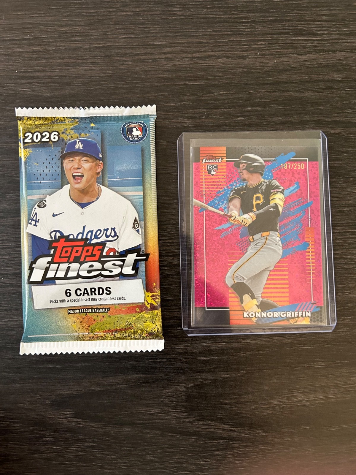 2026 Topps Finest - Konnor Griffin RC #139 Pink Mini Diamonds  #'d/250 CLEAN!
