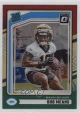 2024 Panini Donruss Rated Rookie Optic Preview Red & Green Prizm Bub Means 0b3