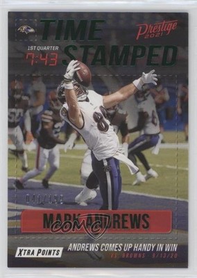 2021 Panini Prestige Time Stamped Xtra Points Green 41/199 Mark Andrews 07rd