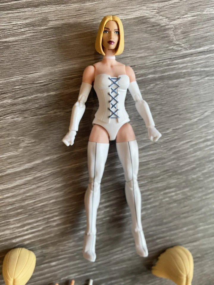 Marvel Legends Emma Frost 97 ULTIMATE Extra Parts Cape Heads X-men Astonishing - Image 4 of 4