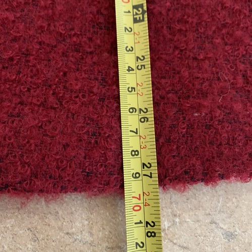 Vintage Glen of Michigan Red TWEED Wool Skirt Size 12 Small Midi Length Work - Picture 7 of 8