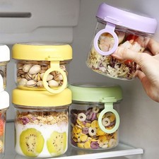 Double Seal Yogurt Containers With Lids and Spoons Storage Bottles Containers